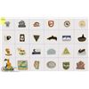 Image 1 : SHEET OF 24 FISH AND GAME PINS