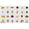 Image 1 : SHEET OF 24 CASINO PINS