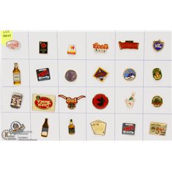 SHEET OF FOOD AND DRINK PINS