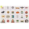 Image 1 : SHEET OF 24 BASEBALL PINS