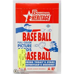 BOX OF 2006 BOWMAN HERITAGE BASEBALL CARDS