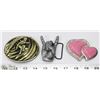 Image 1 : LOT OF THREE NEW BELT BUCKLES