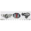 Image 1 : LOT OF THREE NEW BELT BUCKLES