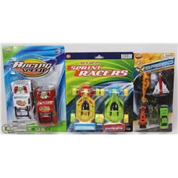 BUNDLE OF NEW KIDS RACING CARS