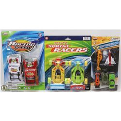 BUNDLE OF NEW KIDS RACING CARS