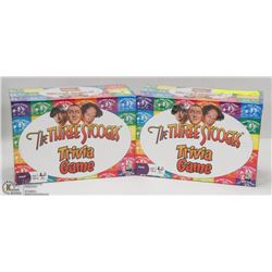 2 NEW 3 STOOGES TRIVIA GAMES