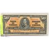 Image 1 : 1937 CANADIAN BANK OF CANADA $50 BILL B/H0819311