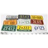 Image 1 : LOT OF 9 REPLICA 1954 BICYCLE LICENCE PLATES