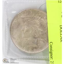 1922 US PEACE DOLLAR