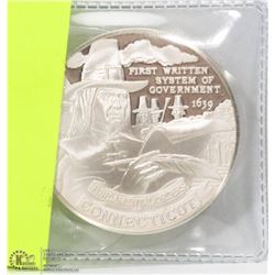 US SILVER CONNECTICUT BICENTENNIAL COIN