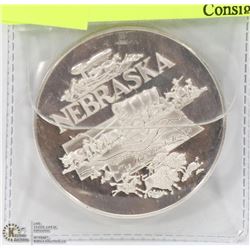 US SILVER NEBRASKA BICENTENNIAL COIN