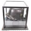 Image 1 : WWII GERMAN GESTAPO HELMET WITH SHOWCASE