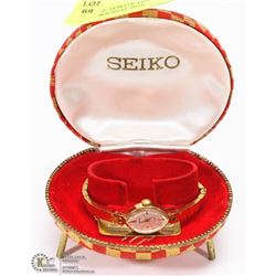 VINTAGE SEIKO LADIES WATCH WITH ORIGINAL BOX