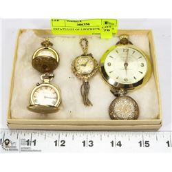 ESTATE LOT OF 5 POCKETWATCHES