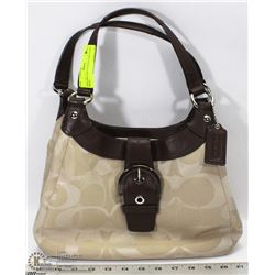 GENUINE COACH SIGNATURE PURSE BEIGE