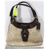 Image 1 : GENUINE COACH SIGNATURE PURSE BEIGE