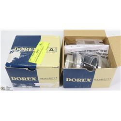 PAIR OF DOREX DEADBOLTS.