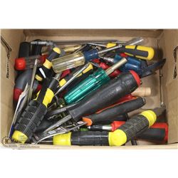BOX OF MISC TOOLS SOME NEW