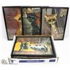 Image 1 : BOX OF FRAMED BUG EYED CAT AND DOG POSTERS