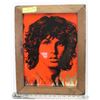 Image 1 : 1970'S DOORS MORRISON GOLD FOIL GLASS PORTRAIT