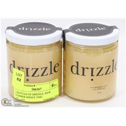 2 BOTTLES OF DRIZZLE  RAW SUMMER HONEY 350G