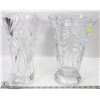 Image 1 : LOT OF 2 CRYSTAL VASES