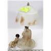 Image 1 : VINTAGE GLASS LAMP WITH SQUIRRELS