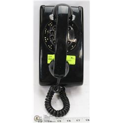 VINTAGE BLACK WALL PHONE