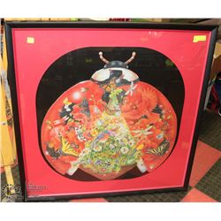 FRAMED LADYBUG PUZZLE PICTURE