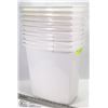 Image 1 : LOT OF 9 PLASTIC WASTE BASKETS