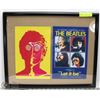 Image 1 : 2 PHOTOCOPIES OF THE BEATLES PRINTS IN FRAME