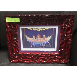 HANDMADE EPOXY FRAME W/ORIGINAL DRAWING