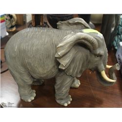 LARGE RESIN REALISTIC ELEPHANT