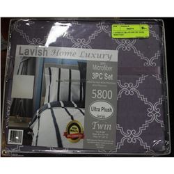 LAVISH ULTRA PLUSH 3PC TWIN SHEET SET.
