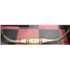 Image 1 : LEATHER MOUNTED LONGHORN STEER HORNS - 27"L.