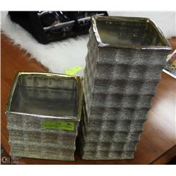 NEW SHOWHOME 12" & 5" MODERN MATCHING VASES