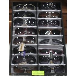 LOT OF  DESIGNER SUNGLASSES DISPLAY INCLUDED