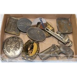 FLAT OF 10 BELT BUCKLES