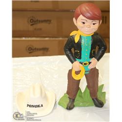 VINTAGE CERAMIC PONOKA COWBOY