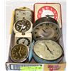 Image 1 : FLAT OF 7 ALARM CLOCKS 1930'S - 1950'S