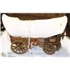 Image 1 : VINTAGE COVERED WOOD WAGON LAMP WITH ACCESSORIES
