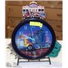 Image 1 : SEMI TRUCK CLOCK WITH NOISE AND MOVING SEMI