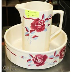 VINTAGE FRENCH MAID WASHBOWL SET