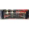 Image 1 : GLASS TV STAND FOR LARGE FLAT SCREEN TV