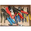 Image 1 : FLAT OF VARIOUS PLIERS, SNIPS & STRIPPERS INCL