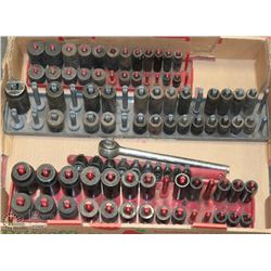 LARGE FLAT OF SOCKETS