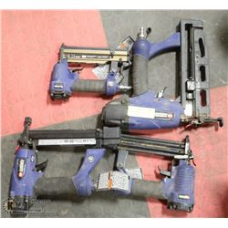 LOT OF 4 CAMPBELL HAUSFELD AIR NAILERS