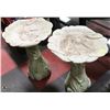 Image 1 : 2 BIRD BATHS 24" TALL EACH