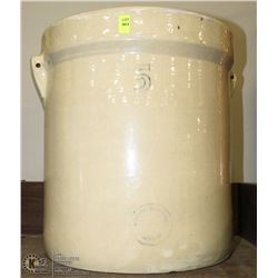5 GALLON MEDALTA CROCK.