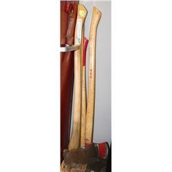 GROUP OF 4 ASSORTED AXES